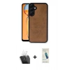 MARSİLYAN™- Galaxy A55 5G Kılıf Kıvılcım Işık Serisi - Şeffaf Pasifik Cam Ekran Koruyucu + Şeffaf Kamera Lens Koruma Cam