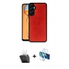 MARSİLYAN™- Galaxy A55 5G Kılıf Kıvılcım Işık Serisi - Siyah 3D Antistatik Cam Ekran Koruyucu + Kamera Lens Koruma Cam - SF