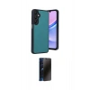 MARSİLYAN™- Galaxy A55 5G Kılıf Kıvılcım Işık Serisi - Siyah 3D Antistatik Hayalet Cam Ekran Koruyucu