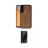 MARSİLYAN™- Galaxy A55 5G Kılıf Kıvılcım Işık Serisi - Siyah 3D Antistatik Hayalet Cam Ekran Koruyucu