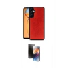 MARSİLYAN™- Galaxy A55 5G Kılıf Kıvılcım Işık Serisi - Siyah 3D Antistatik Mat Seramik Nano Ekran Koruyucu