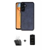 MARSİLYAN™- Galaxy A55 5G Kılıf Kıvılcım Işık Serisi - Siyah 6D Antistatik Mat Seramik Hayalet Nano Ekran Koruyucu + Kamera Lens Koruma Cam - SF