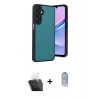 MARSİLYAN™- Galaxy A55 5G Kılıf Kıvılcım Işık Serisi - Siyah Joko Magic 5D Cam + Kamera Lens Koruma Cam - SF