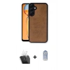 MARSİLYAN™- Galaxy A55 5G Kılıf Kıvılcım Işık Serisi - Siyah Joko Magic 5D Cam + Kamera Lens Koruma Cam - SF
