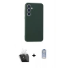 MARSİLYAN™- Galaxy A55 5G Kılıf Kozmos Yansıma Özel Seri - Siyah Joko Magic 5D Cam + Kamera Lens Koruma Cam - SF