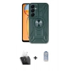 MARSİLYAN™- Galaxy A55 5G Kılıf Nova Yansıma Prime - Siyah Joko Magic 5D Cam + Kamera Lens Koruma Cam - SF