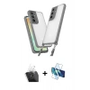 MARSİLYAN™- Galaxy A55 5G Kılıf Ufuk Klasik - Siyah 3D Antistatik Seramik Nano Ekran Koruyucu + Kamera Lens Koruma Cam - SF
