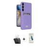 MARSİLYAN™- Galaxy A55 5G Kılıf Vadi Çizgi Prime - Şeffaf Pasifik Cam Ekran Koruyucu + Kamera Lens Koruma Cam - SF