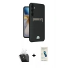 MARSİLYAN™- Galaxy A55 5G Kılıf Vadi Çizgi Prime - Şeffaf Pasifik Cam Ekran Koruyucu + Kamera Lens Koruma Cam - SF