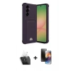MARSİLYAN™- Galaxy A55 5G Kılıf Vadi Çizgi Prime - Siyah 3D Antistatik Mat Seramik Nano Ekran Koruyucu + Kamera Lens Koruma Cam - SF