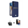 MARSİLYAN™- Galaxy A55 5G Kılıf Vadi Çizgi Prime - Siyah 3D Antistatik Mat Seramik Nano Ekran Koruyucu + Kamera Lens Koruma Cam - SF