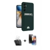 MARSİLYAN™- Galaxy A55 5G Kılıf Vadi Çizgi Prime - Siyah 3D Antistatik Mat Seramik Nano Ekran Koruyucu + Kamera Lens Koruma Cam - SF