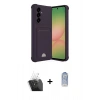 MARSİLYAN™- Galaxy A55 5G Kılıf Vadi Çizgi Prime - Siyah Joko Magic 5D Cam + Kamera Lens Koruma Cam - SF