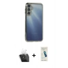 MARSİLYAN™- Galaxy A55 5G Kılıf Vadi Minimal - Şeffaf Pasifik Cam Ekran Koruyucu + Kamera Lens Koruma Cam - SF