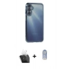 MARSİLYAN™- Galaxy A55 5G Kılıf Vadi Minimal - Siyah Joko Magic 5D Cam + Kamera Lens Koruma Cam - SF