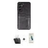 MARSİLYAN™- Galaxy A55 5G Kılıf Yörünge Işık Serisi - Şeffaf Pasifik Cam Ekran Koruyucu + Kamera Lens Koruma Cam - SF