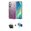 MARSİLYAN™- Galaxy A55 5G Kılıf Zirve Modern Prime - Siyah 3D Antistatik Cam Ekran Koruyucu + Kamera Lens Koruma Cam - SF