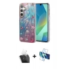 MARSİLYAN™- Galaxy A55 5G Kılıf Zirve Modern Prime - Siyah 3D Antistatik Cam Ekran Koruyucu + Kamera Lens Koruma Cam - SF