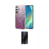 MARSİLYAN™- Galaxy A55 5G Kılıf Zirve Modern Prime - Siyah 3D Antistatik Hayalet Cam Ekran Koruyucu