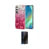 MARSİLYAN™- Galaxy A55 5G Kılıf Zirve Modern Prime - Siyah 3D Antistatik Hayalet Cam Ekran Koruyucu