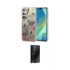 MARSİLYAN™- Galaxy A55 5G Kılıf Zirve Modern Prime - Siyah 3D Antistatik Hayalet Cam Ekran Koruyucu