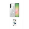 MARSİLYAN™- Galaxy A57 5G Kılıf Ahenk Minimal Serisi - Şeffaf 3D Antistatik Cam Ekran Koruyucu