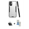 MARSİLYAN™- Galaxy A72 Kılıf Atlas Asil Serisi - Şeffaf Royal Nano Ekran Koruyucu + Kamera Lens Koruma Cam - SF