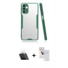MARSİLYAN™- Galaxy A72 Kılıf Atlas Asil Serisi - Siyah Seramik Nano Ekran Koruyucu + Kamera Lens Koruma Cam - SF