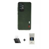 MARSİLYAN™- Galaxy A72 Kılıf Doruk Asil Koleksiyonu - Siyah 5D Hayalet Cam Ekran Koruyucu + Kamera Lens Koruma Cam - SF
