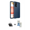 MARSİLYAN™- Galaxy A72 Kılıf Doruk Klasik Özel Seri - Şeffaf Royal Nano Ekran Koruyucu + Kamera Lens Koruma Cam - SF
