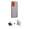 MARSİLYAN™- Galaxy A72 Kılıf Nova Asil Özel Seri - Şeffaf Royal Nano Ekran Koruyucu + Kamera Lens Koruma Cam - SF