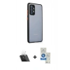 MARSİLYAN™- Galaxy A72 Kılıf Nova Asil Özel Seri - Şeffaf Royal Nano Ekran Koruyucu + Kamera Lens Koruma Cam - SF