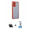 MARSİLYAN™- Galaxy A72 Kılıf Nova Asil Özel Seri - Siyah 5D Eko Cam Ekran Koruyucu + Kamera Lens Koruma Cam - SF