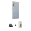 MARSİLYAN™- Galaxy A72 Kılıf Nova Asil Özel Seri - Siyah 6D Mat Seramik Hayalet Nano Ekran Koruyucu + Kamera Lens Koruma Cam - SF