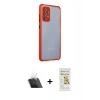 MARSİLYAN™- Galaxy A72 Kılıf Nova Asil Özel Seri - Siyah Mat Seramik Nano Ekran Koruyucu + Kamera Lens Koruma Cam - SF