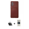 MARSİLYAN™- Galaxy A72 Kılıf Vadi Çizgi Prime - Siyah 5D Hayalet Cam Ekran Koruyucu + Kamera Lens Koruma Cam - SF