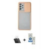 MARSİLYAN™- Galaxy A72 Kılıf Vadi Çizgi - Şeffaf Royal Nano Ekran Koruyucu + Kamera Lens Koruma Cam - SF