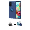 MARSİLYAN™- Galaxy A72 Kılıf Yankı Form Prime - Siyah 3D Antistatik Cam Ekran Koruyucu + Kamera Lens Koruma Cam - SF