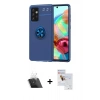 MARSİLYAN™- Galaxy A72 Kılıf Yankı Form Prime - Siyah Seramik Nano Ekran Koruyucu + Kamera Lens Koruma Cam - SF