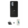 MARSİLYAN™- Galaxy A73 5G Kılıf Ahenk Klasik - Şeffaf Pasifik Cam Ekran Koruyucu + Kamera Lens Koruma Cam - SF
