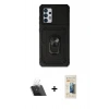 MARSİLYAN™- Galaxy A73 5G Kılıf Ahenk Klasik - Siyah 6D Mat Seramik Hayalet Nano Ekran Koruyucu + Kamera Lens Koruma Cam - SF