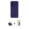 MARSİLYAN™- Galaxy A73 5G Kılıf Ahenk Serisi - Siyah 6D Mat Seramik Hayalet Nano Ekran Koruyucu + Kamera Lens Koruma Cam - SF