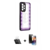 MARSİLYAN™- Galaxy A73 5G Kılıf Odak Klasik Serisi - Siyah 3D Antistatik Mat Seramik Nano Ekran Koruyucu + Kamera Lens Koruma Cam - SF