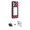 MARSİLYAN™- Galaxy A73 5G Kılıf Odak Klasik Serisi - Siyah Seramik Nano Ekran Koruyucu + Kamera Lens Koruma Cam - SF