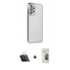 MARSİLYAN™- Galaxy A73 5G Kılıf Vadi Minimal - Siyah 6D Mat Seramik Hayalet Nano Ekran Koruyucu + Kamera Lens Koruma Cam - SF