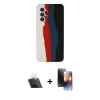 MARSİLYAN™- Galaxy A73 5G Kılıf Yadigar Çizgi - Siyah 3D Antistatik Mat Seramik Nano Ekran Koruyucu + Kamera Lens Koruma Cam - SF