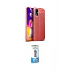 MARSİLYAN™- Galaxy M31S Kılıf Doruk Klasik Özel Seri - Siyah 5D Eko Cam Ekran Koruyucu