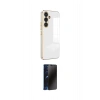MARSİLYAN™- Galaxy M34 5G Kılıf Yankı Serisi - Siyah 3D Antistatik Hayalet Cam Ekran Koruyucu