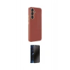 MARSİLYAN™- Galaxy M34 5G Kılıf Yankı Serisi - Siyah 3D Antistatik Hayalet Cam Ekran Koruyucu