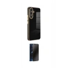 MARSİLYAN™- Galaxy M34 5G Kılıf Yankı Serisi - Siyah 3D Antistatik Hayalet Cam Ekran Koruyucu
